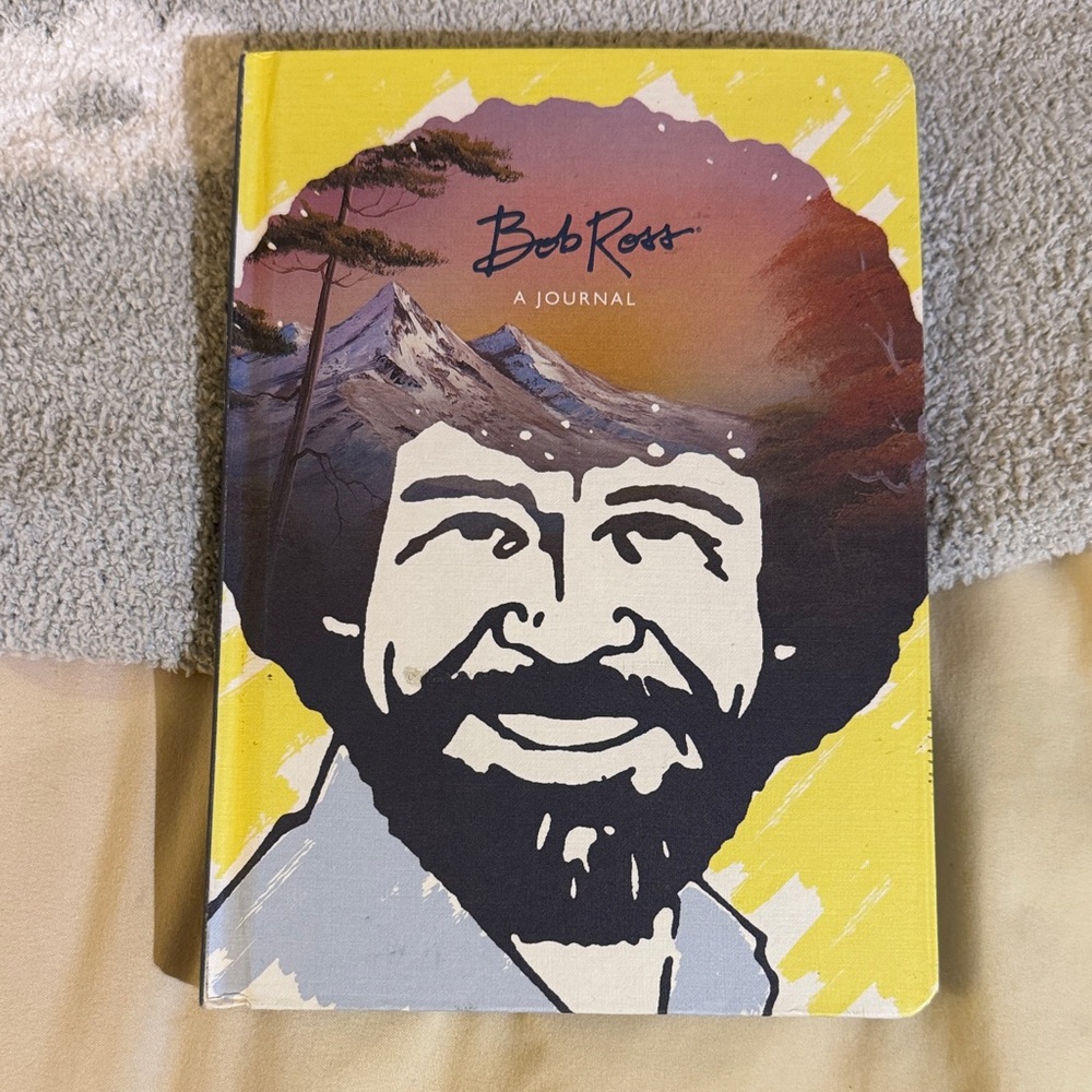 Bob Ross Journal with Yellow Cover NWT